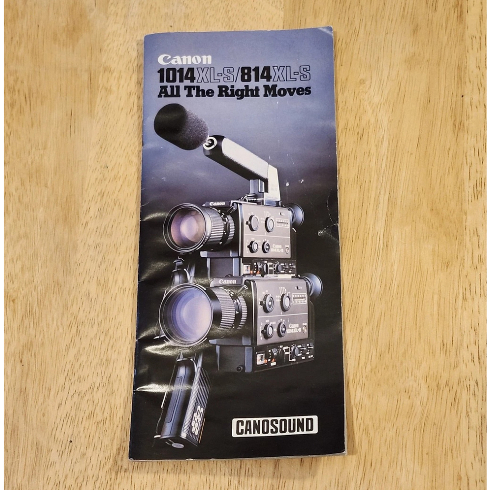 *4 for $30* Canon 1014XL-S/814 XL-S CANOSOUND Camera Manual Brochure Super8 8mm